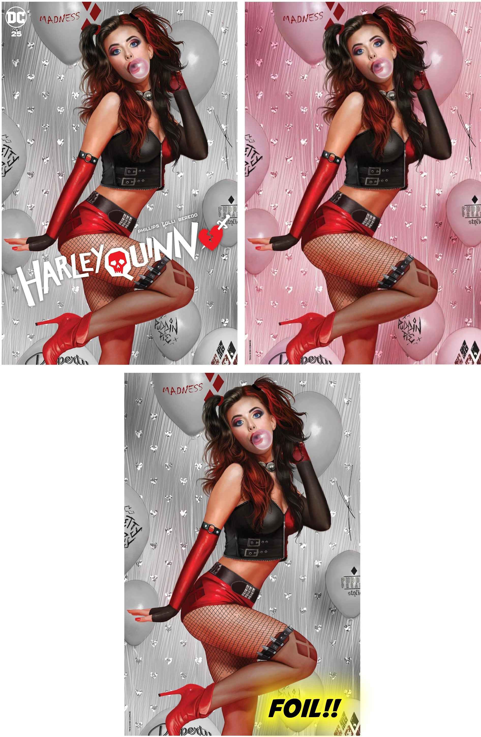 HARLEY QUINN #25 (CARLA COHEN EXCLUSIVE TRADE/VIRGIN/FOIL VARIANT SET) Main image