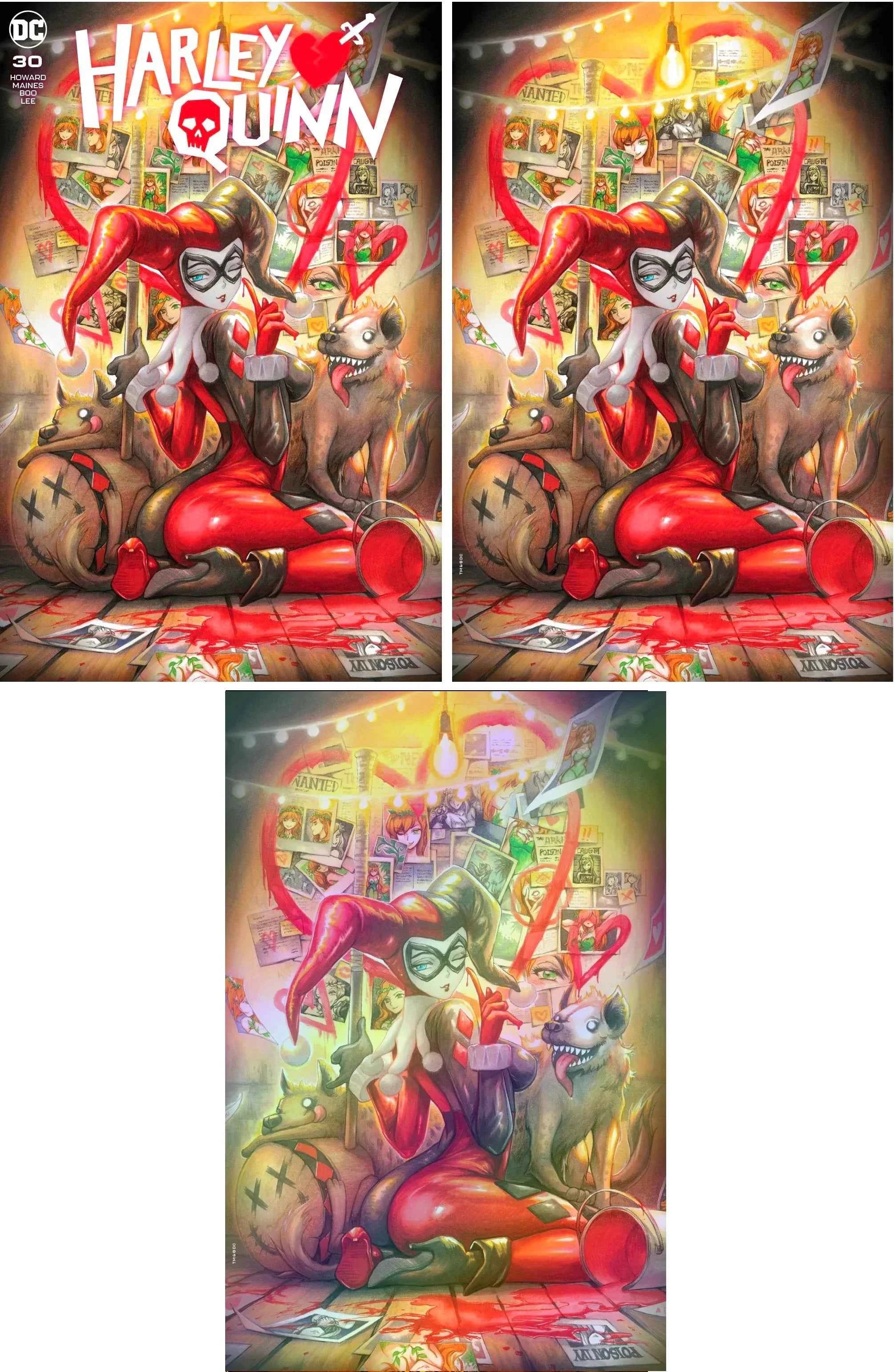 HARLEY QUINN #30 (RACHTA LIN EXCLUSIVE TRADE/VIRGIN/FOIL VARIANT SET) ~ DC Comics Main image
