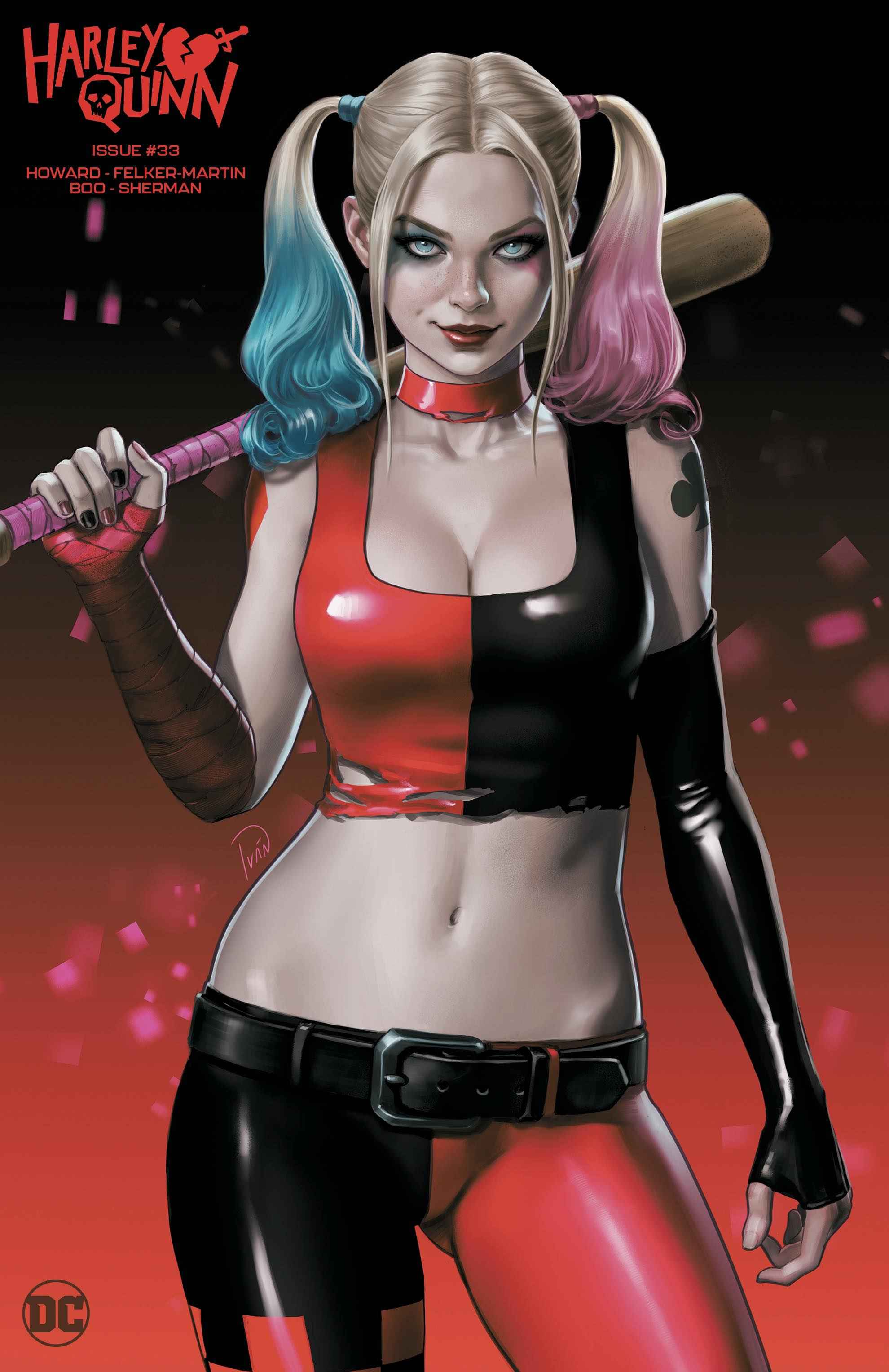 HARLEY QUINN #33 (IVAN TALAVERA EXCLUSIVE MINIMAL TRADE DRESS VARIANT)(2023) COMIC BOOK Main image