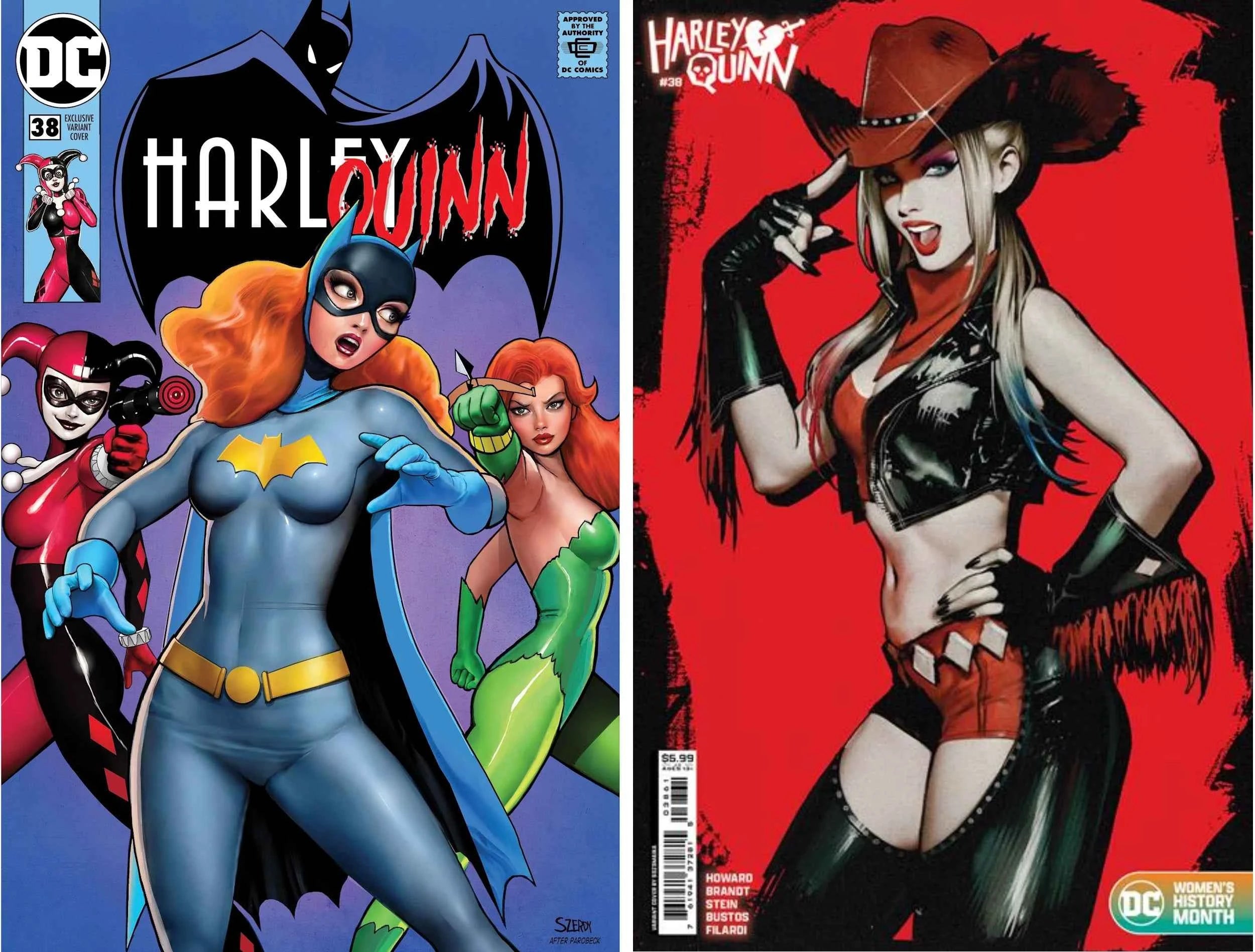 HARLEY QUINN #38 (NATHAN SZERDY EXCLUSIVE HOMAGE & SOZOMAIKA COWGIRL SET) ~ SPECIAL DEAL! Main image