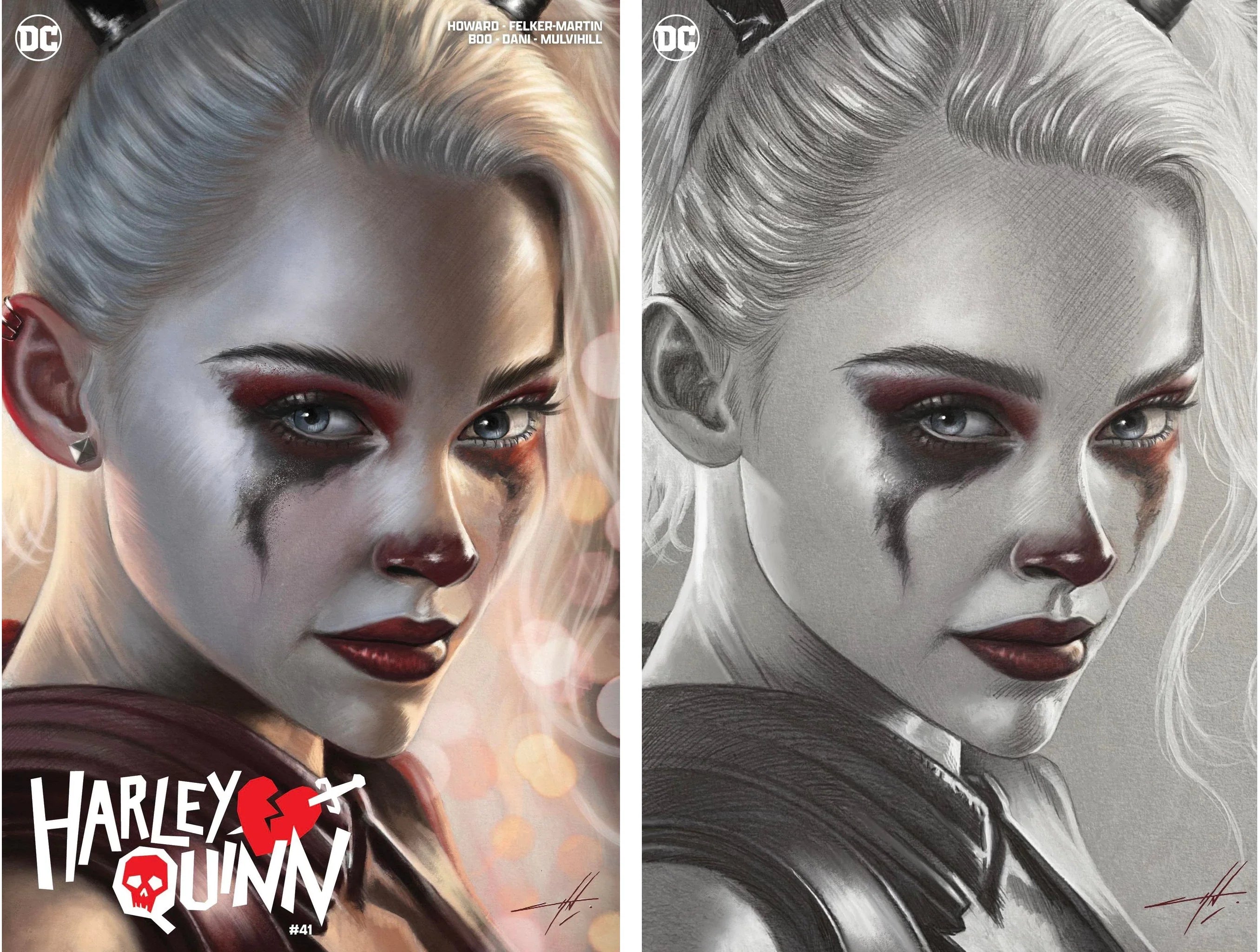 HARLEY QUINN #41 (CARLA COHEN EXCLUSIVE TRADE/ B&W VIRGIN VARIANT SET) Main image
