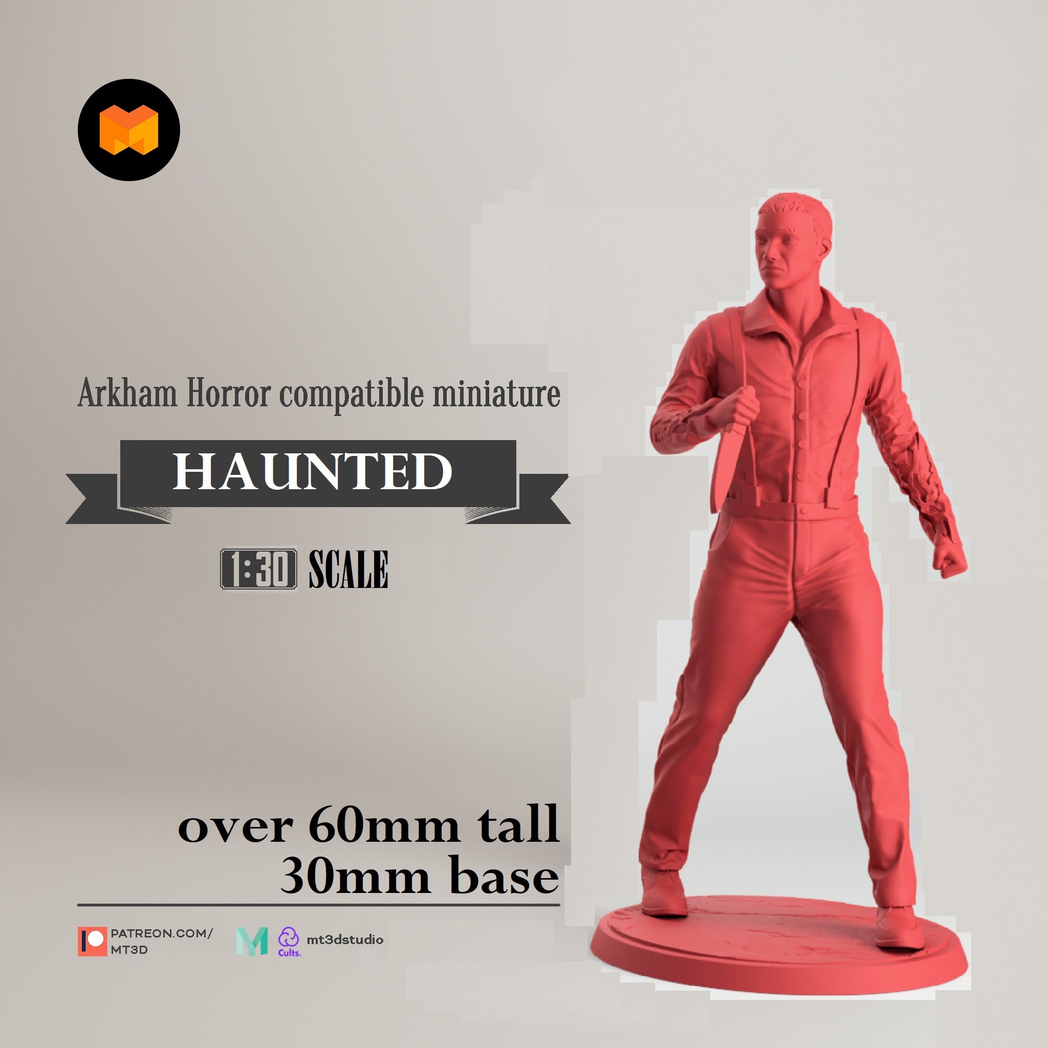 Arkham Compatible Investigator: The Haunted (Calvin Wright) Main image