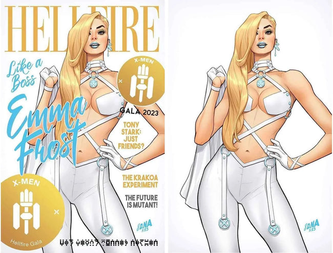 X-MEN: HELLFIRE GALA 2023 #1 (DAVID NAKAYAMA EXCLUSIVE TRADE/VIRGIN VARIANT SET) ~ Marvel Hover Image