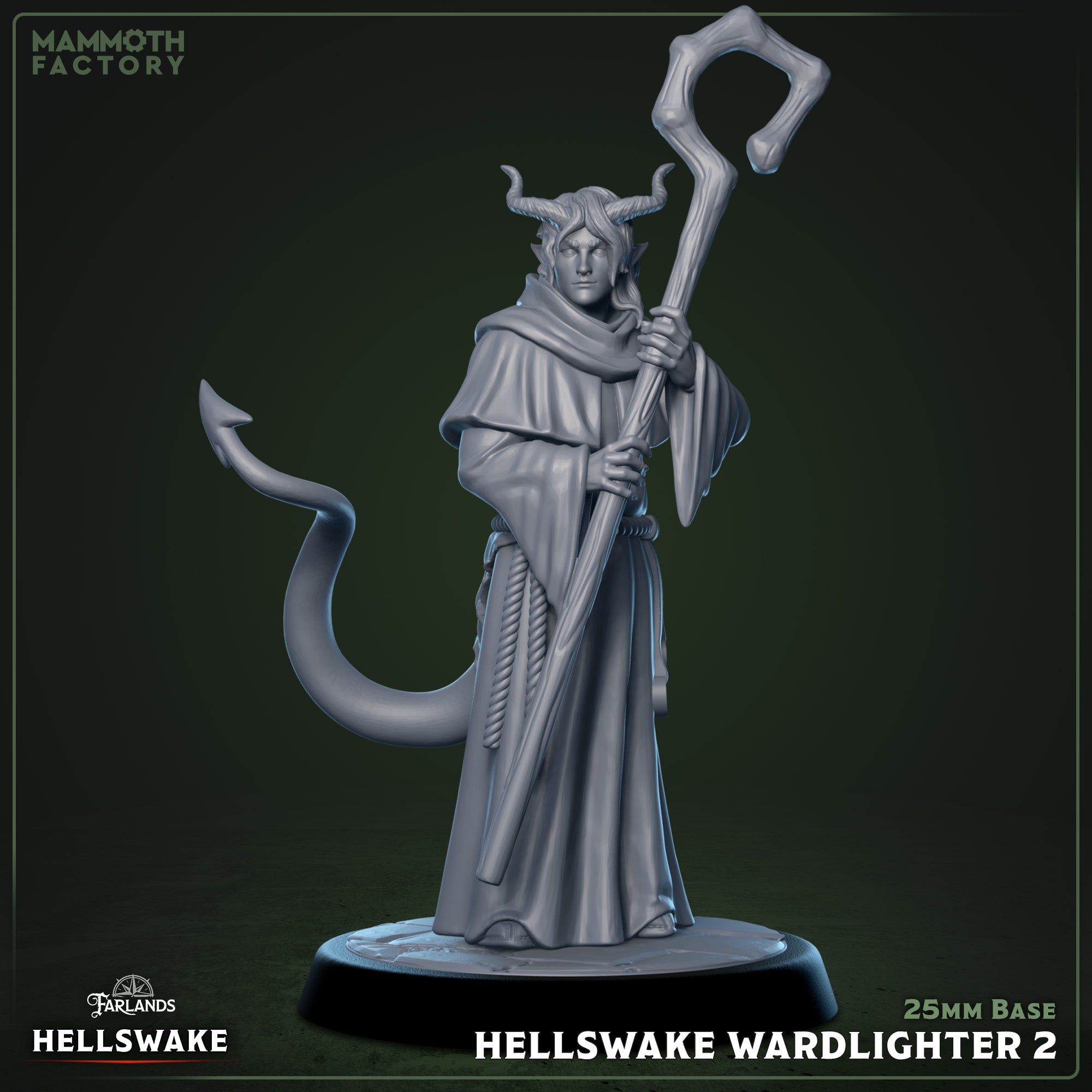 Hellswake Wardlighter: Sculpt 2 (Male Tiefling Cleric) Main image