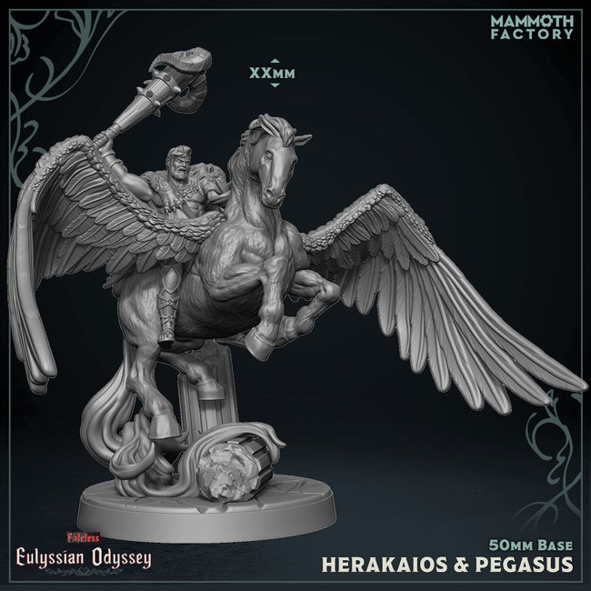 Herakaios & Pegasus (Male Human Barbarian Cavalry Unit) Hover Image