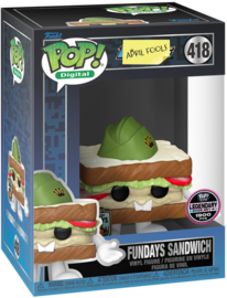 Pop! Digital April Fools Series 3 Fundays Sandwich NFT Legendary #418 LE1900 Main image