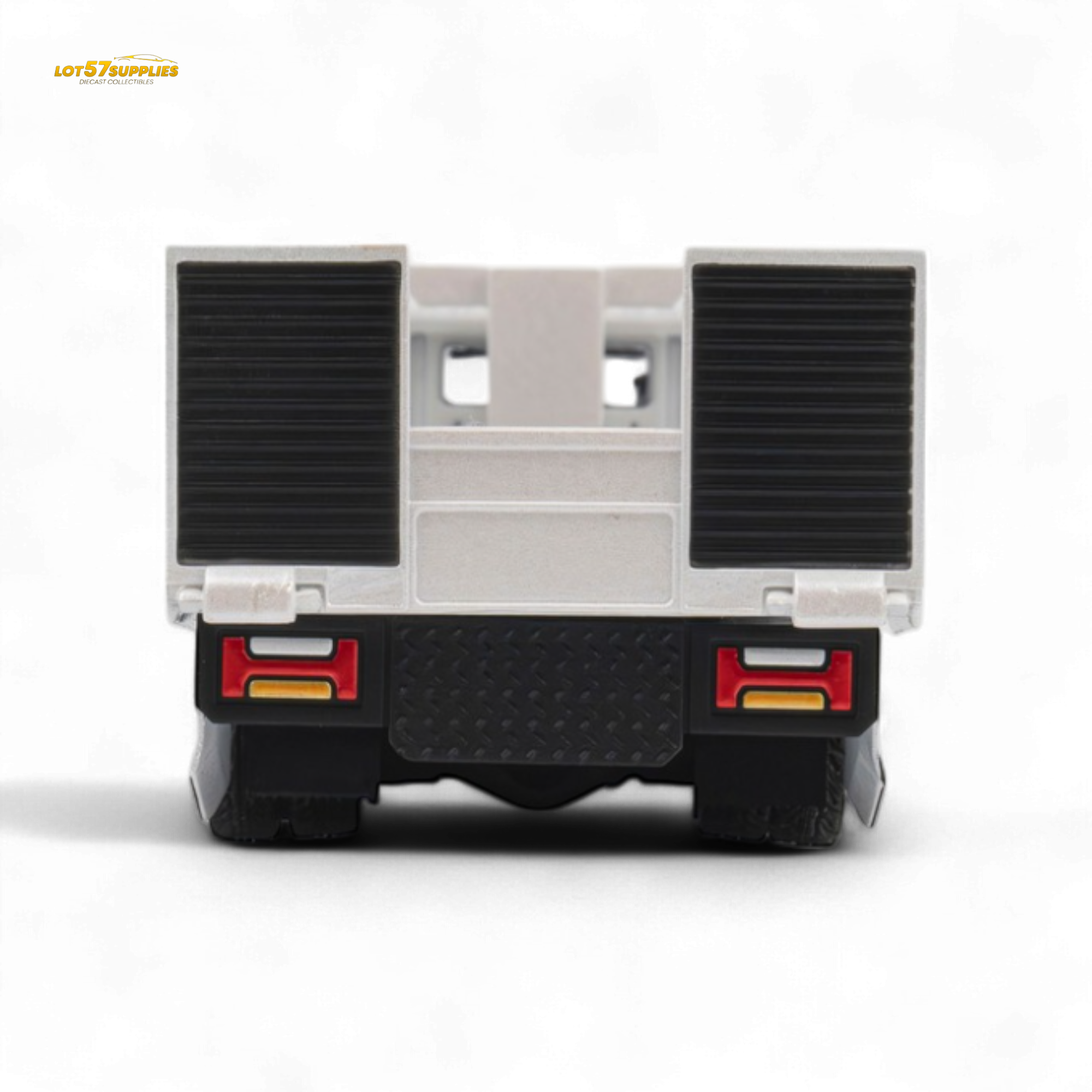 MicroTurbo HINO 300 Flat Bed Transport Truck in Pandem Rocket Bunny White 1:64 - Collectors World Toys