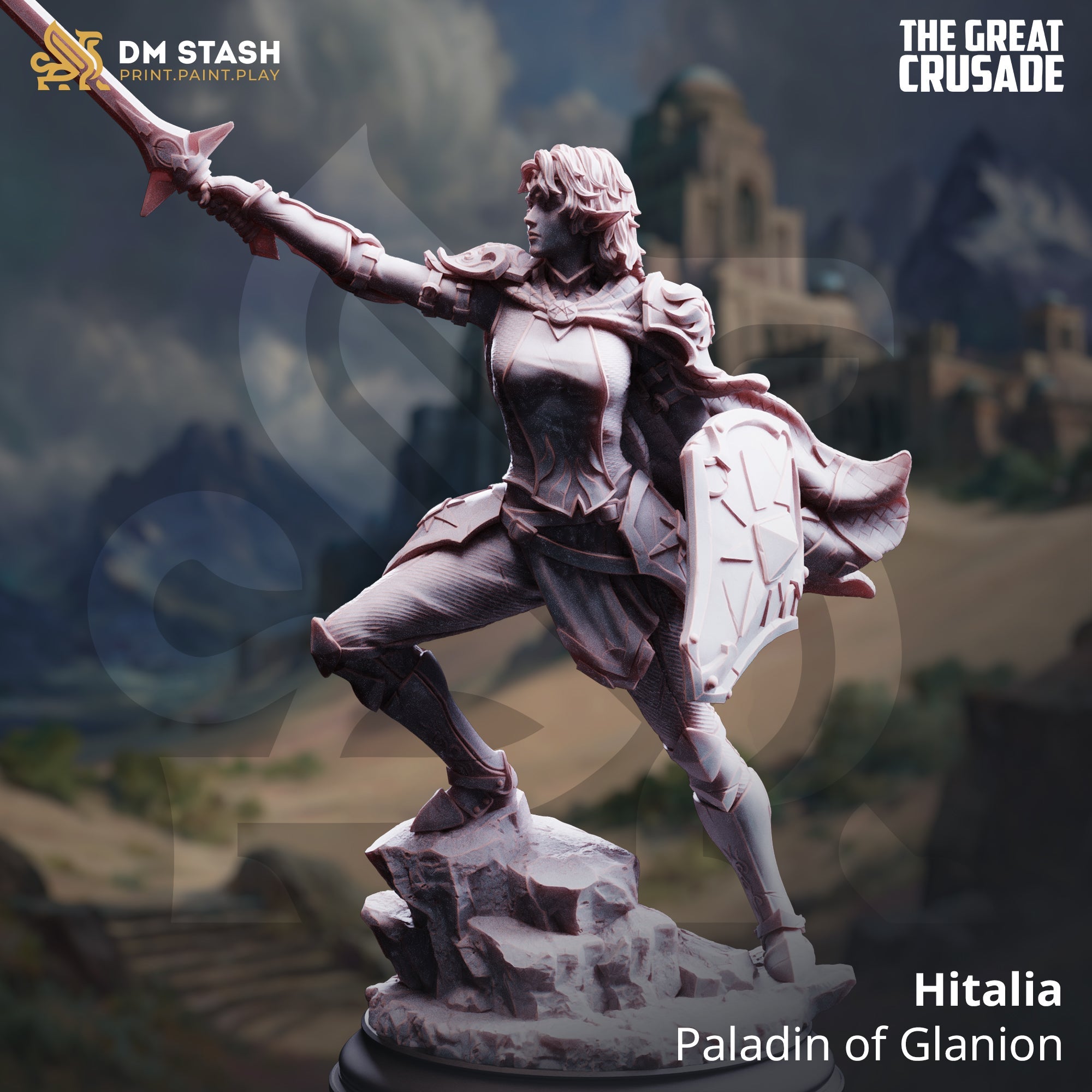 Hitalia, Paladin of Glanion (Female Sun Elf Paladin) Main image