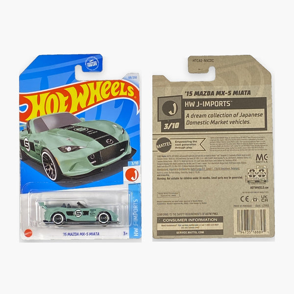 Hot Wheels '15 Mazda MX-5 Miata | J-Imports Series 3/10