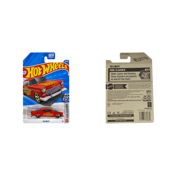 2026 Hot Wheels '55 Chevy Cool Classics 2/10 #180/250 front and back package