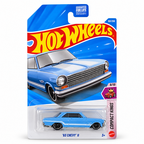 2026 Hot Wheels '63 Chevy II Compact Kings 8/10 #193/250 cleaned front package