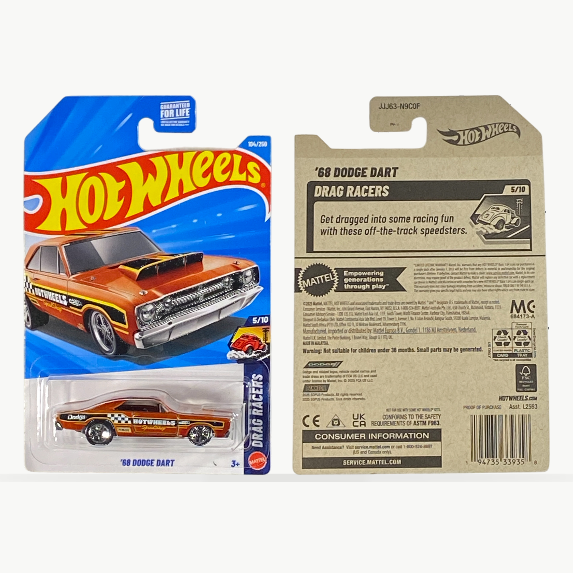Hot Wheels '68 Dodge Dart | Drag Racers Series 5/10