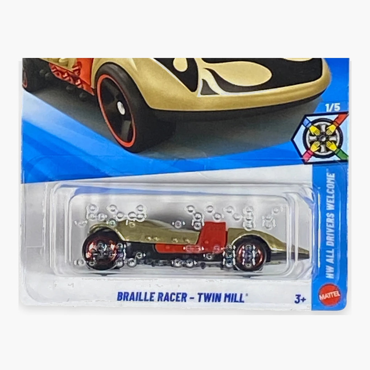 Hot Wheels Braille Racer - Twin Mill | All Drivers Welcome Series 1/5 Secondary image