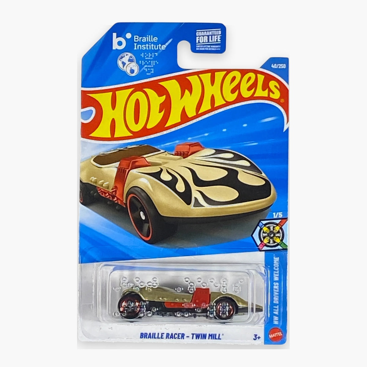 Hot Wheels Braille Racer - Twin Mill | All Drivers Welcome Series 1/5 Main image