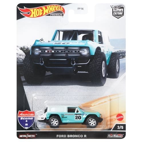 Hot Wheels Car Culture American Roads - Select Vehicle(s) 3 5 Ford Bronco R
