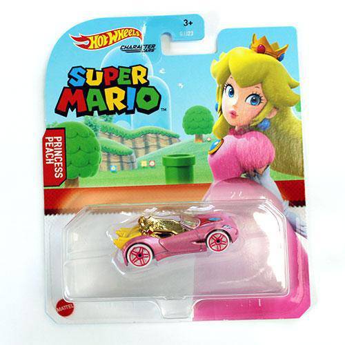Hot Wheels Character Cars Super Mario - Select Vehicle(s) Princess Peach