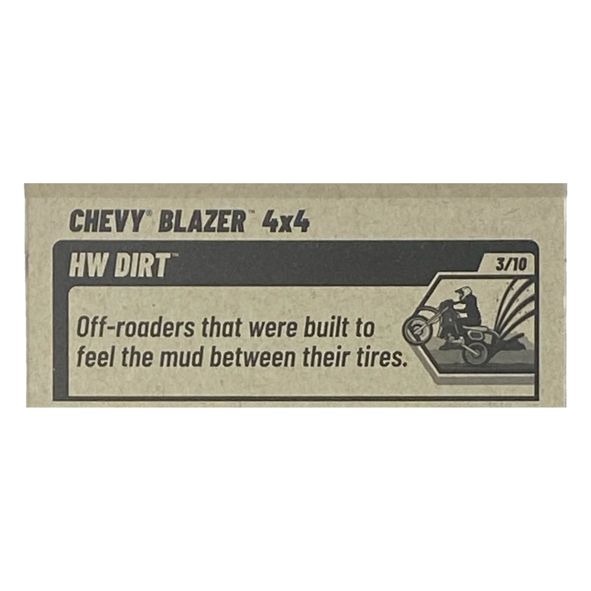 Hot Wheels Chevy Blazer 4x4 - HW Dirt 3/10