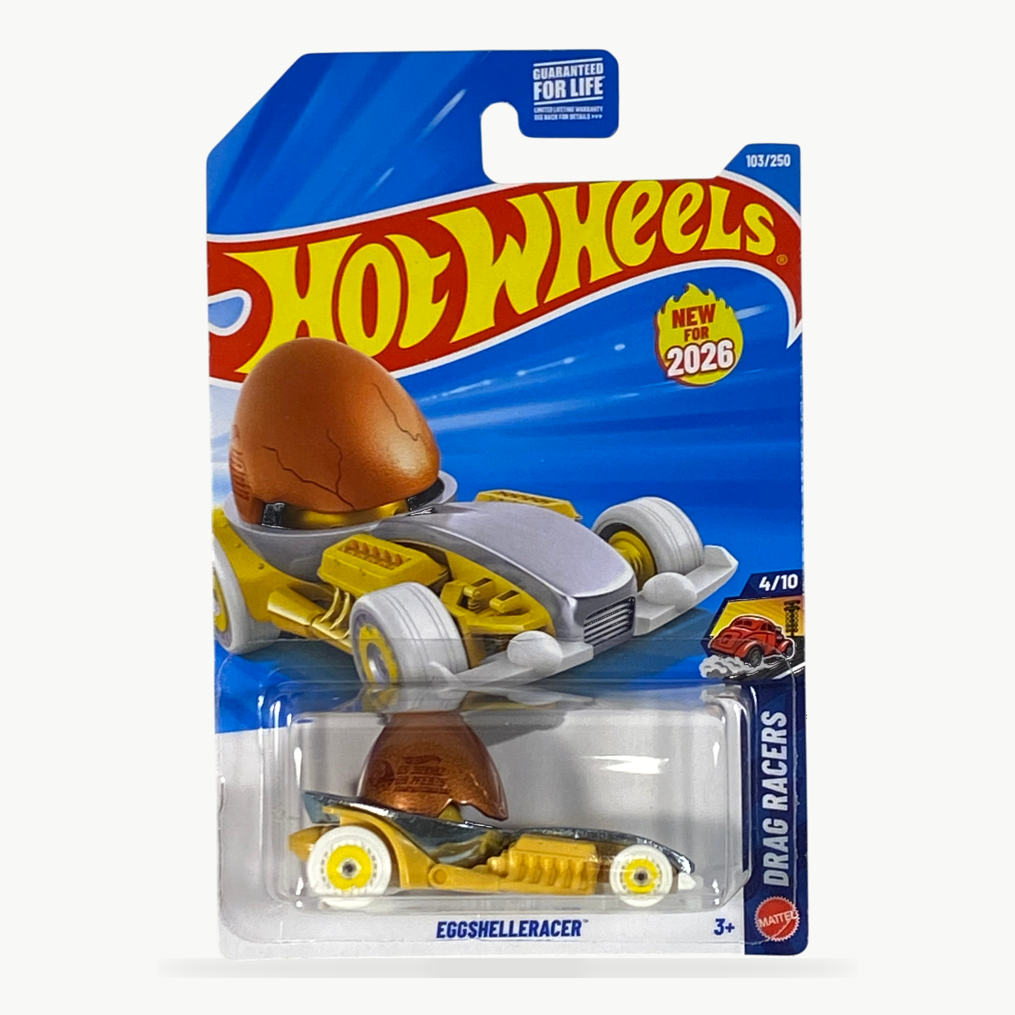 Hot Wheels EggShelleRacer | Drag Racers Series 4/10 Main image