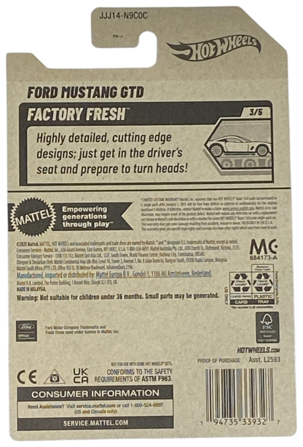 Hot Wheels Ford Mustang GTD | Factory Fresh Series 3/5