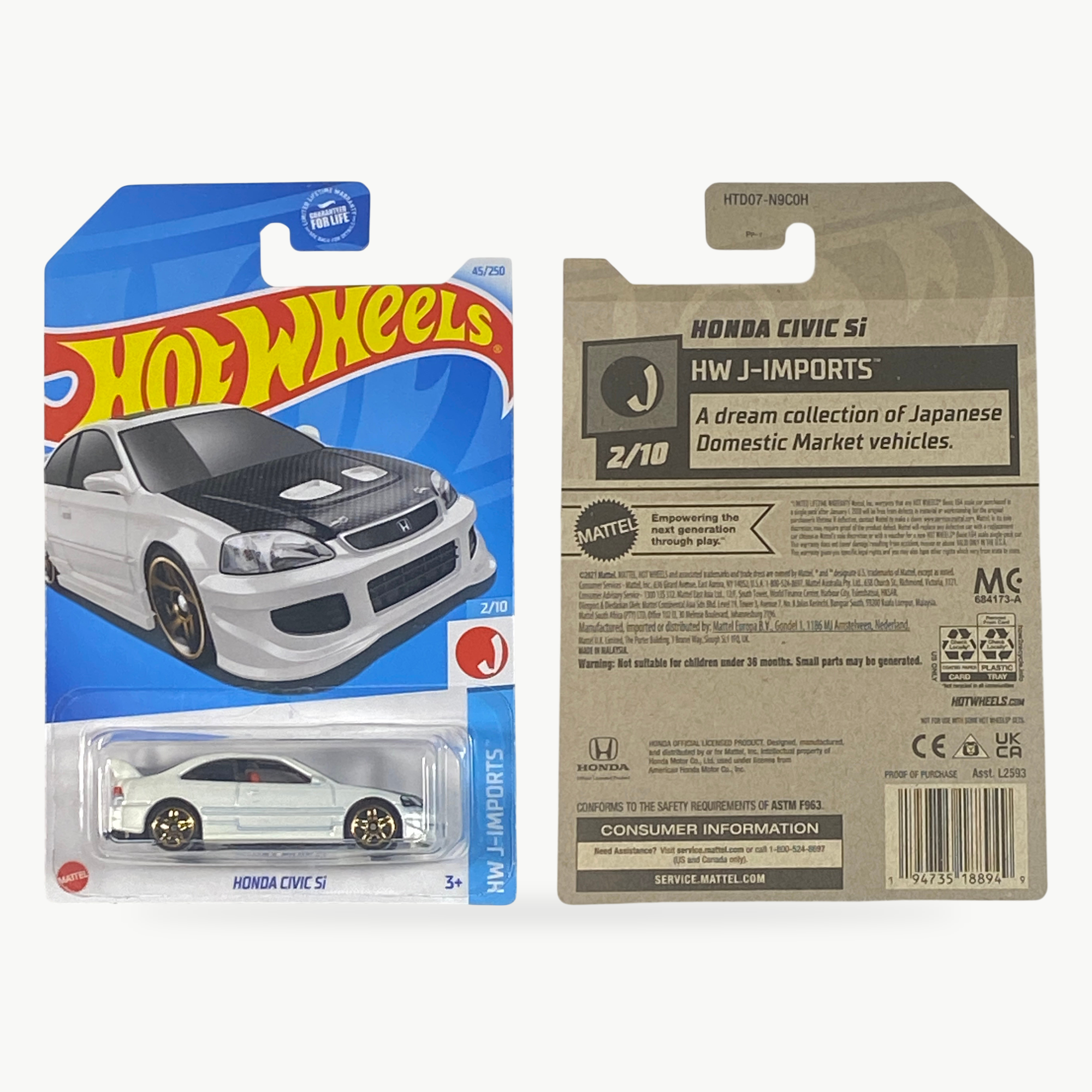 Hot Wheels Honda Civic Si | J-Imports Series 2/20