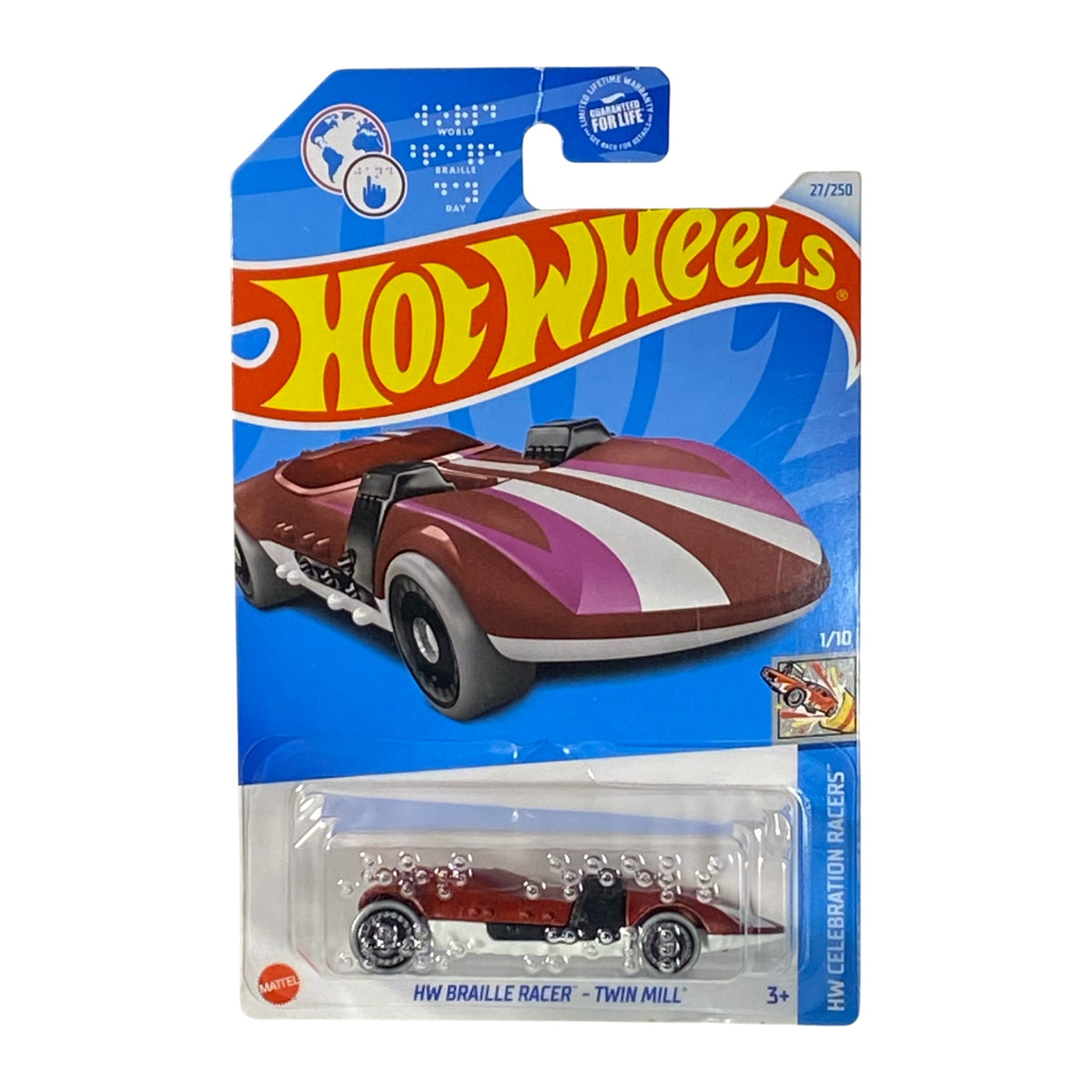 Hot Wheels HW Braille Racer Twin Mill - HW Celebration Racers 1/10 Main image