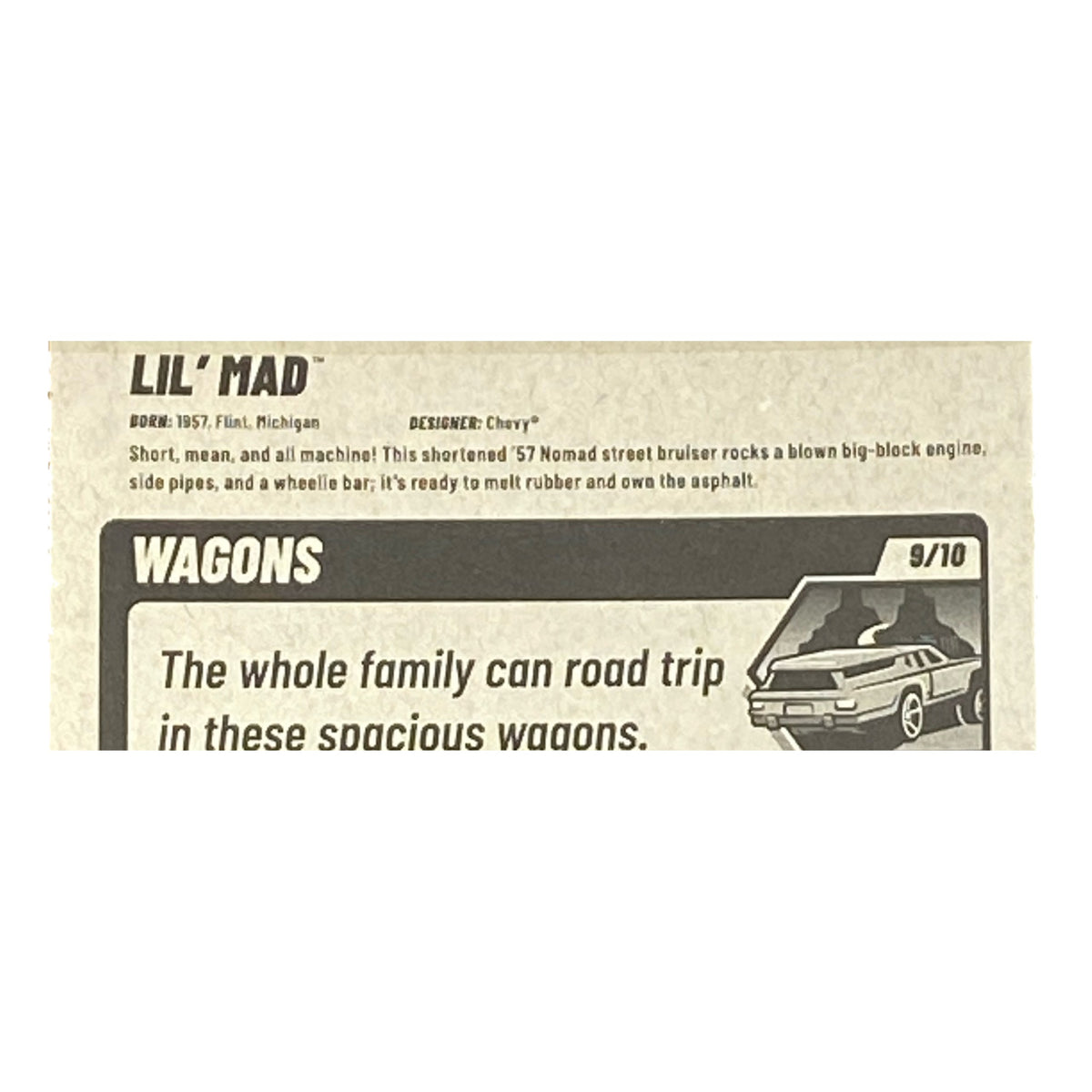 2026 Hot Wheels Lil' Mad Wagons 9/10 #215/250 Gold JJH65