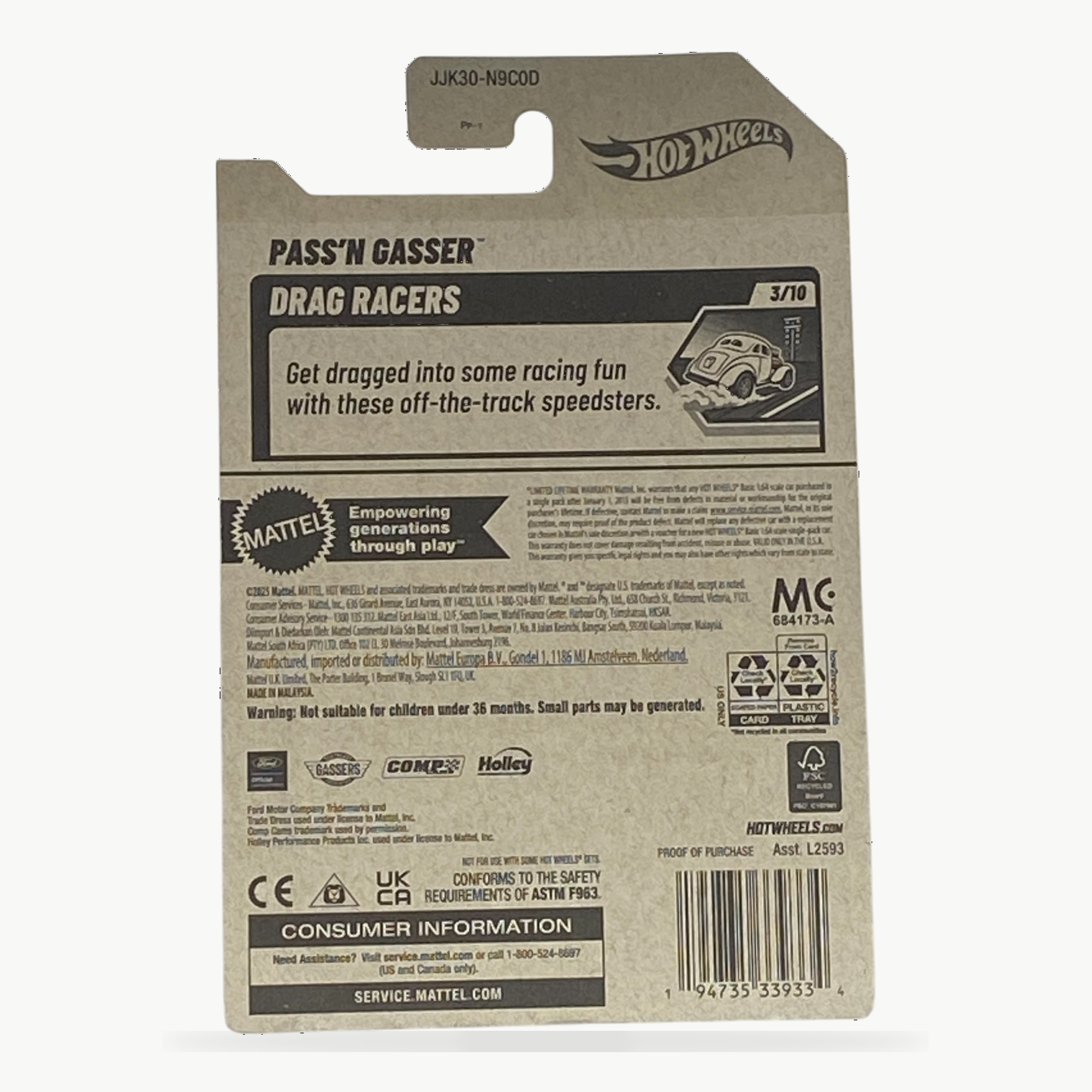 Hot Wheels Pass'n Gasser | Drag Racers Series 3/10 Secondary image