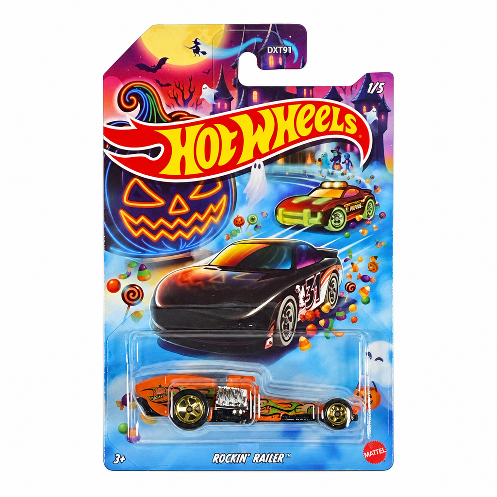 2026 Hot Wheels Rockin' Railer Halloween 1/5 JKY42 front package