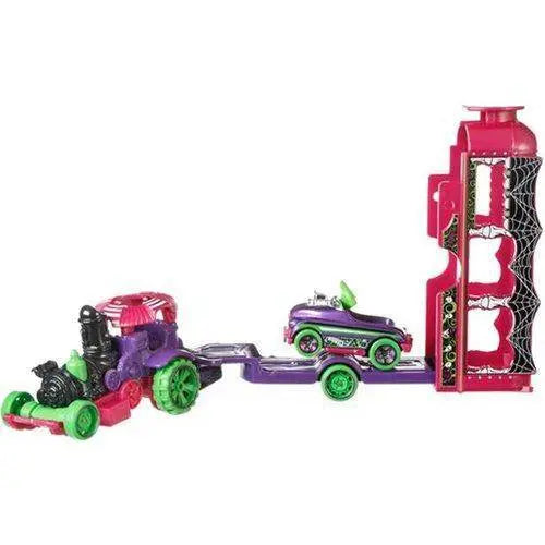 Hot Wheels Super Hauling Rig and Car - Select Figure(s) Car-Nival Steamer #2 (Purple Green)