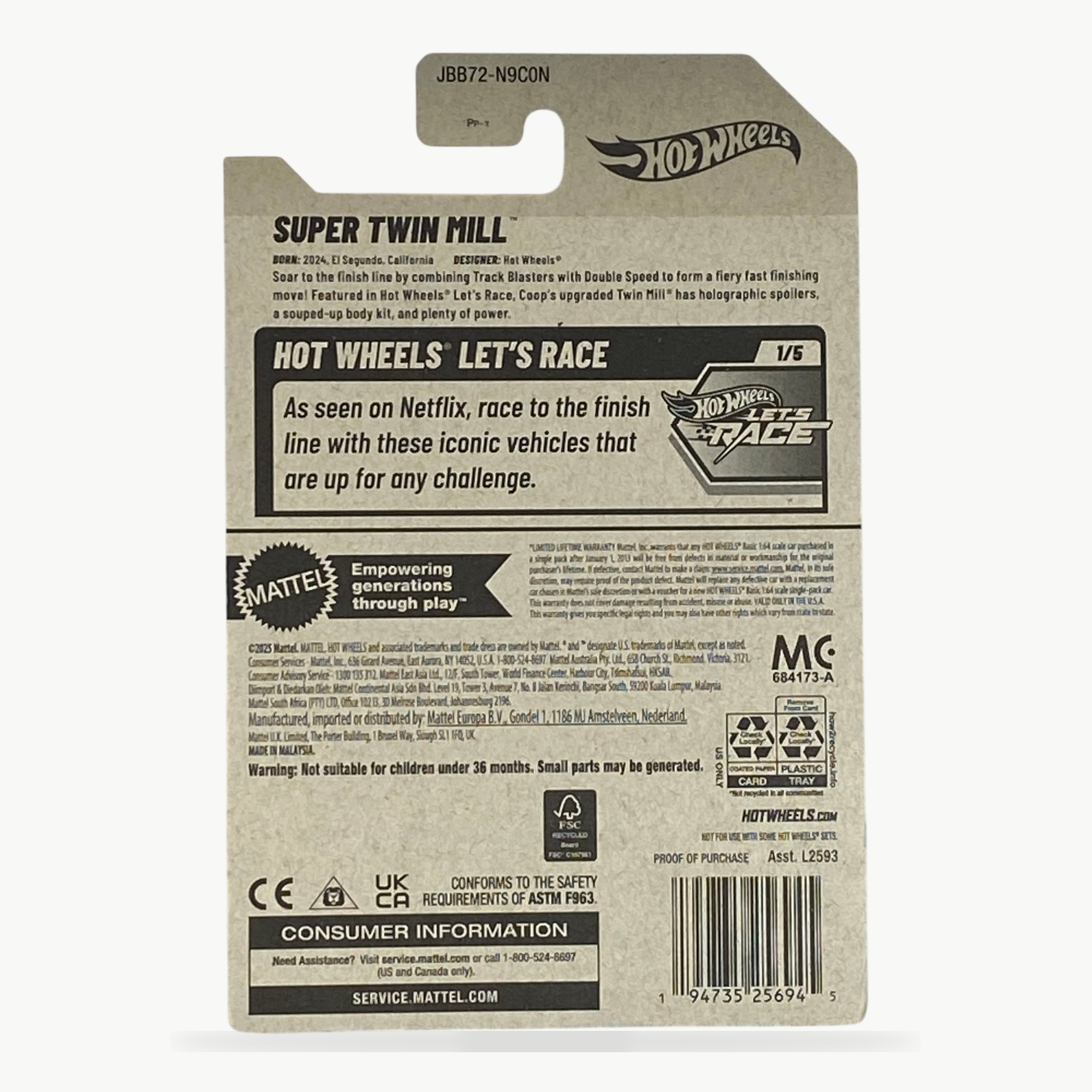 Hot Wheels Super Twin Mill | Let's Race Series 1/5