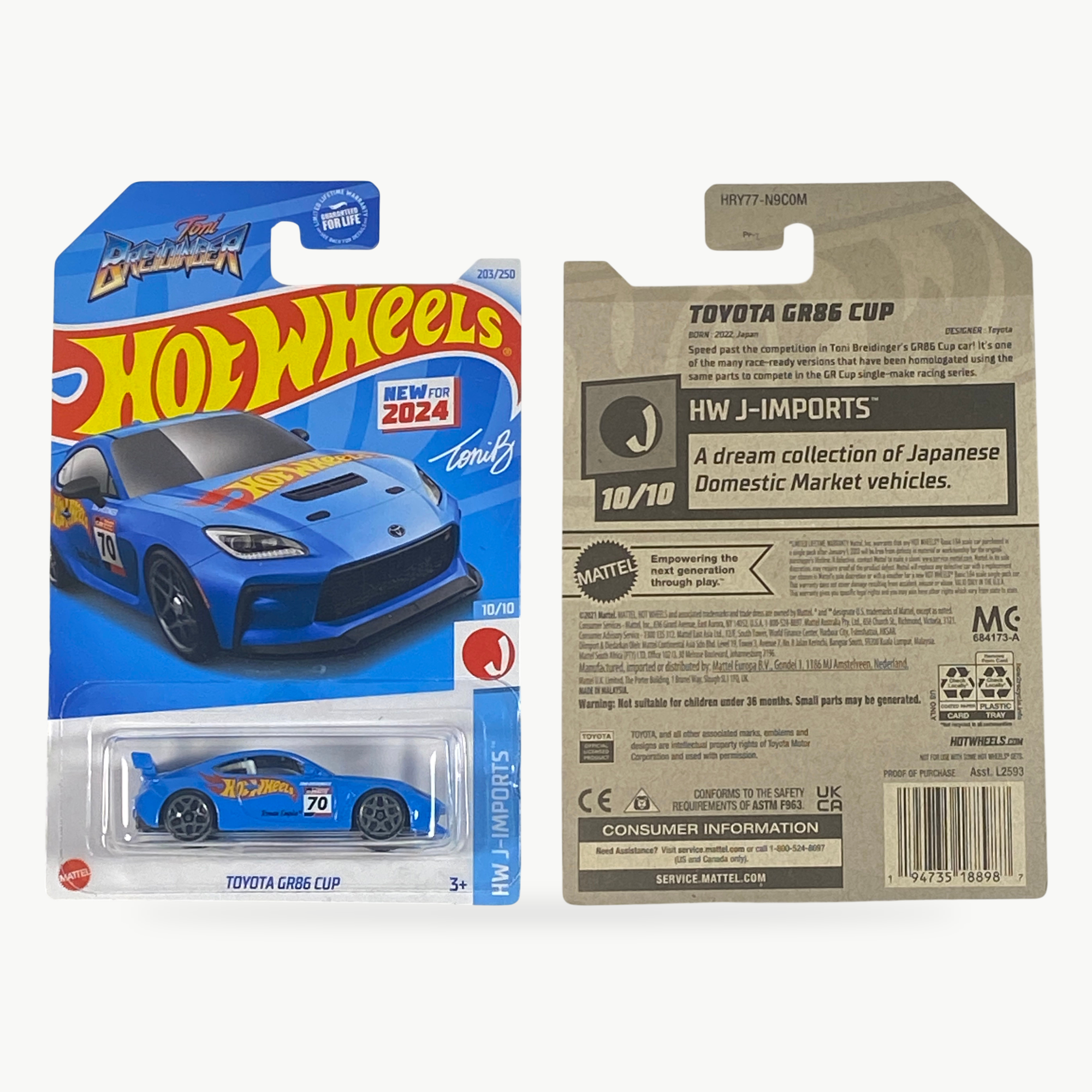 Hot Wheels Toyota GR86 Cup | J-Imports Series 10/10