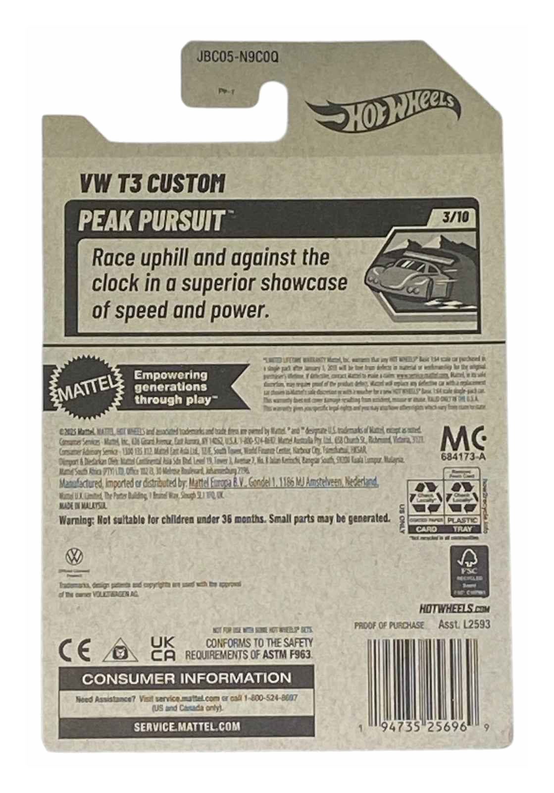 Hot Wheels VW T3 Custom | Peak Pursuit Series 3/10 Secondary image