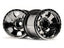 Warlock Wheel Black Chrome (2.2In/2pcs)
