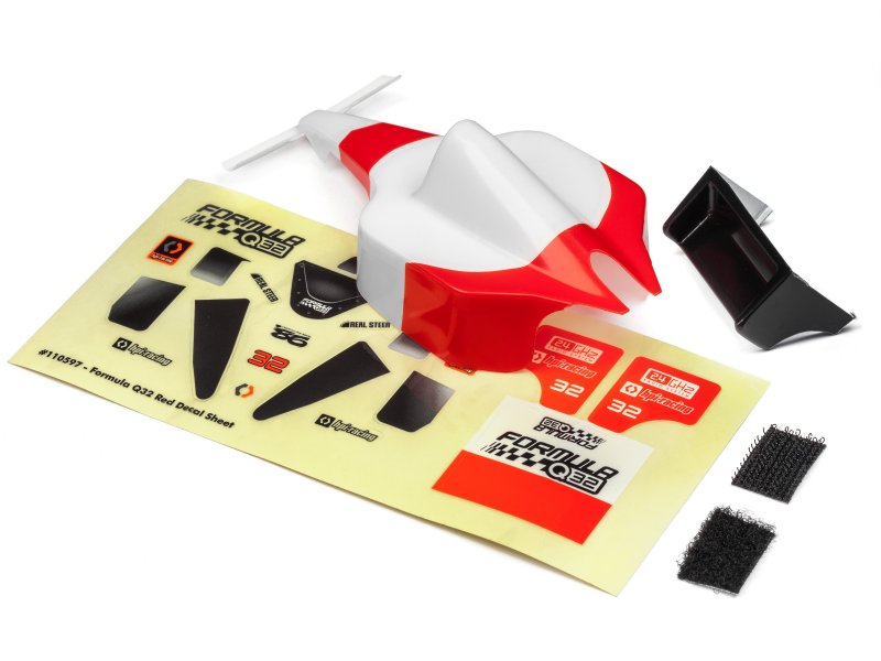 Formula Q32 Body And Wing Set (Red)