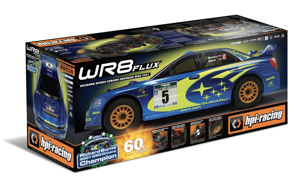 WR8 Flux 2001 WRC Subaru Impreza 1/8 4WD RTR Rally Car