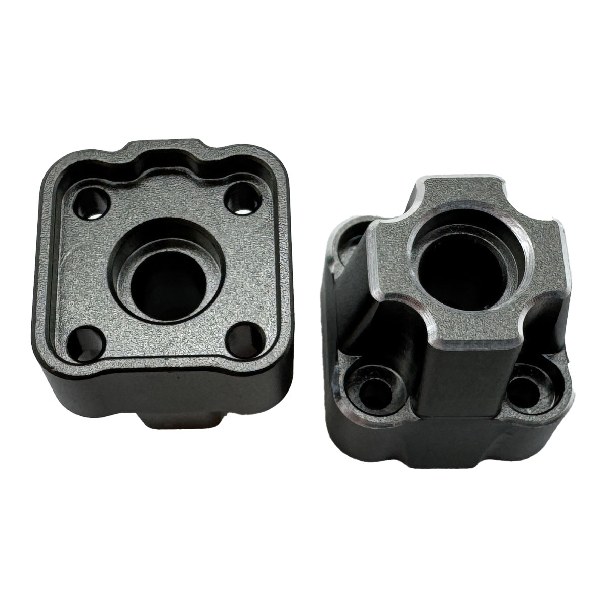 Aluminum Rear Hub Set (Gunmetal/2pcs)