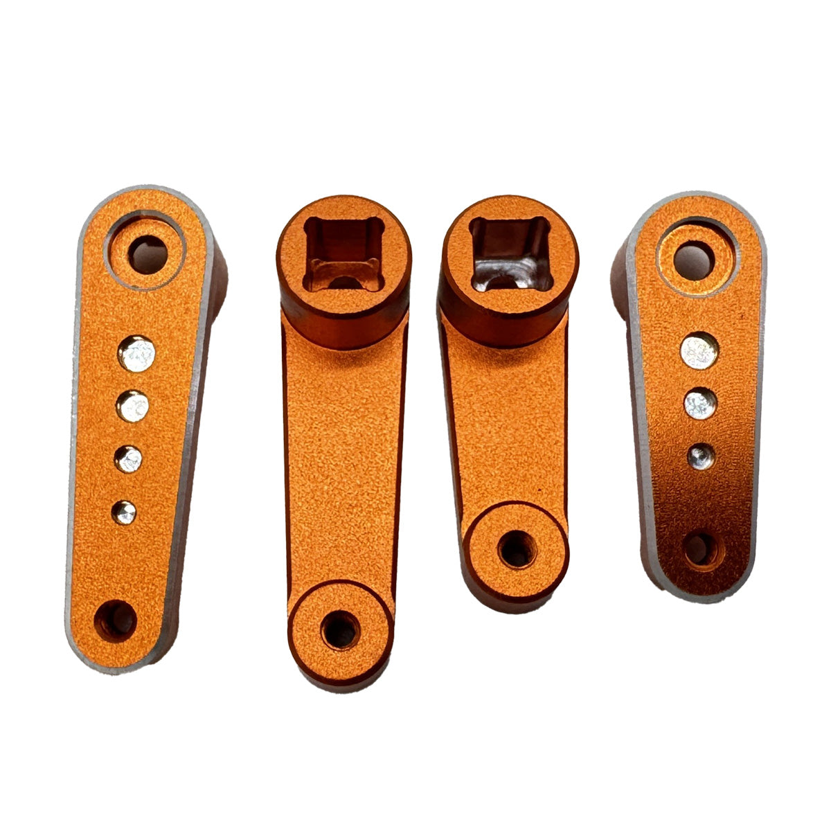 Aluminum Sway Bar Set (Gunmetal/Orange/Front/Rear)