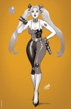 [FOIL] HARLEY QUINN #22 UNKNOWN COMICS DAVID NAKAYAMA GOLD FOIL VIRIGN NYCC 2022 B&W COLOR BLEED VAR (09/28/2022)