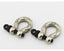 Aluminum 1/10 Scale Tow Shackles, Chrome, (D-Rings)