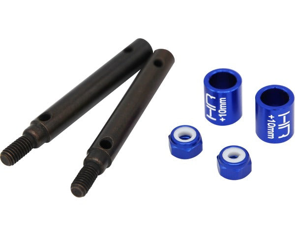 '+10mm S2 Spring Steel Portal Drive Stub Axles, for TRX-4