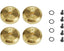 '+4mm Steel Axles Brass Weight, for SCX24