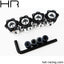 Hex Hub Adapters, 12mm to 17mm w/ 6mm Offset