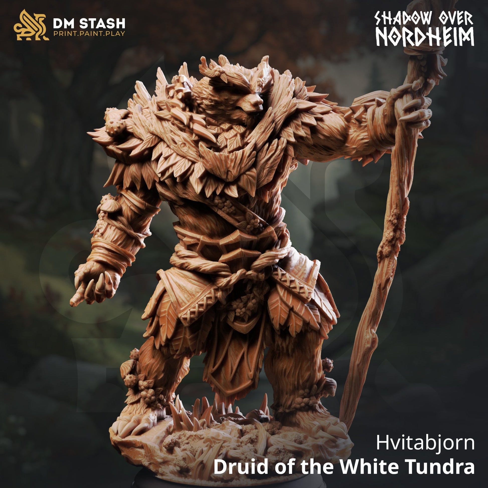 Hvitabjorn, Druid of the White Tundra (Male Bear-Form Shapeshifter)