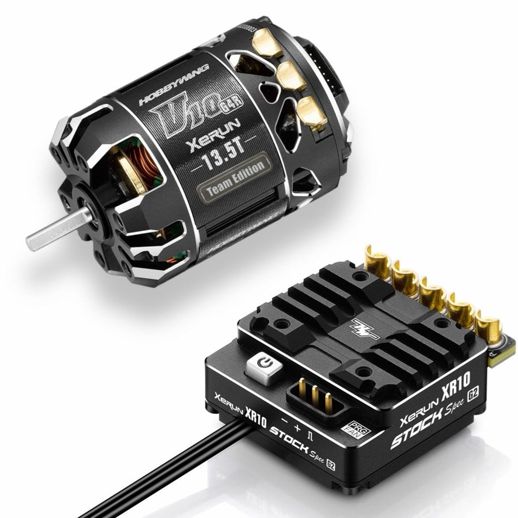 XR10 Pro G3X & V10 G4R 13.5T Team Edition Motor Combo
