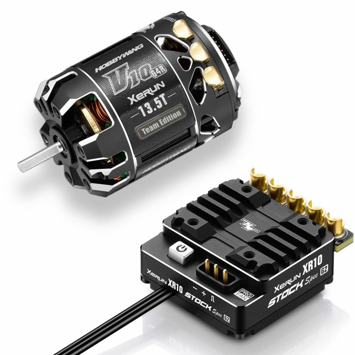 XR10 Pro G3X & V10 G4R 13.5T Team Edition Motor Combo