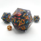 Hydra's Eyes | Table Smasher D20 Moving Eye DnD Dice | Acrylic RPG Gaming Dice - Collectors World Toys
