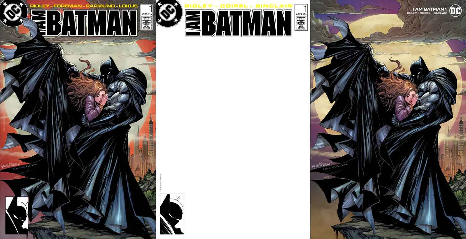 I AM BATMAN #1 (TYLER KIRKHAM EXCLUSIVE MINIMAL/TRADE/RETRO BLANK VARIANT SET) Main image