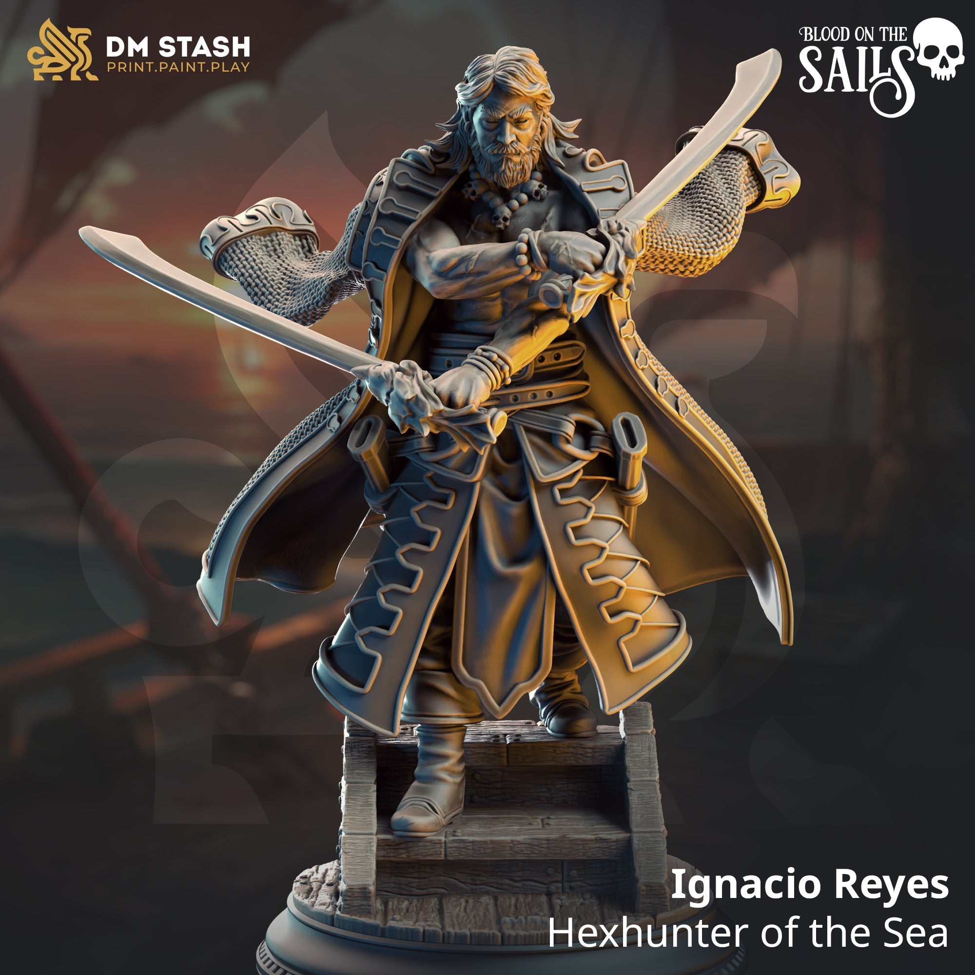 Ignacio Reyes, Hexhunter of the Sea (Male Human Spellsword) Main image