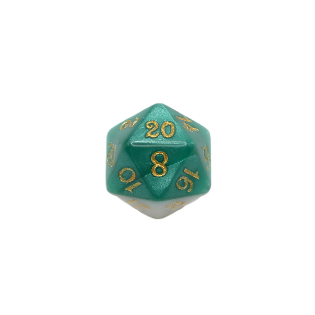Two-Faced Iguana - 7 Piece DnD Dice Set | Acrylic RPG Gaming Dice - Collectors World Toys