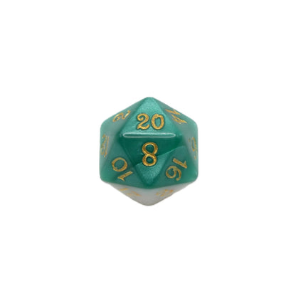 Two-Faced Iguana - 7 Piece DnD Dice Set | Acrylic RPG Gaming Dice